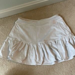 Lilly Pulitzer White Tennis Skirt